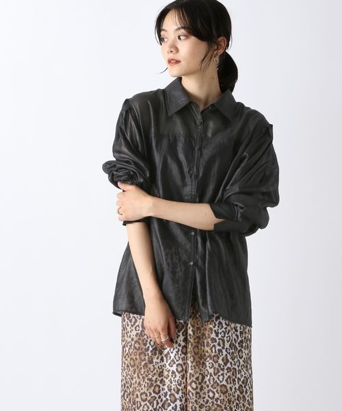 JEANASIS（ジーナシス） ブラウス シャツ チンツシアーレギュラー