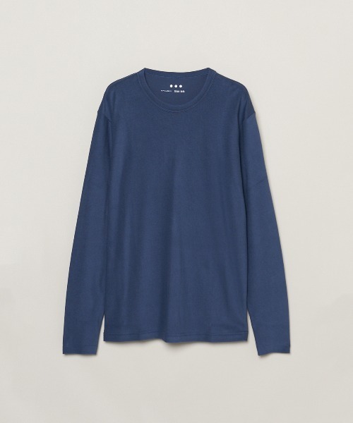 three dots（スリー ドッツ） tシャツ コンパクトパイル 長袖Tシャツ