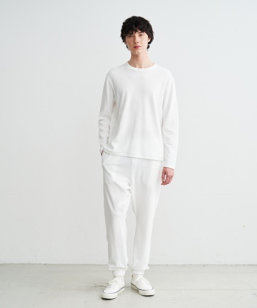 three dots（スリー ドッツ） tシャツ コンパクトパイル 長袖Tシャツ