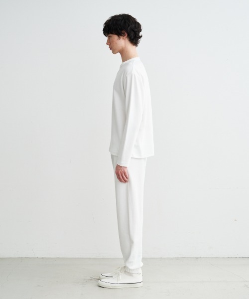 three dots（スリー ドッツ） tシャツ コンパクトパイル 長袖Tシャツ