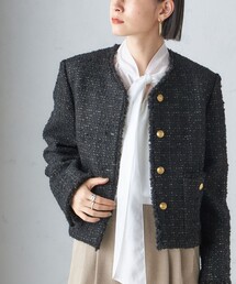 SHIPS（シップス） ジャケット ノーカラージャケット GIOLICA