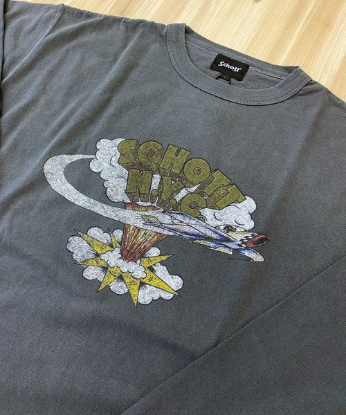 Schott N.Y.C（ショット） tシャツ AIRPLAIN LS T-SHIRTエアプレーン