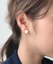 ciite' イヤリング 「10mm」 選べるパールイヤリング （コットンパール