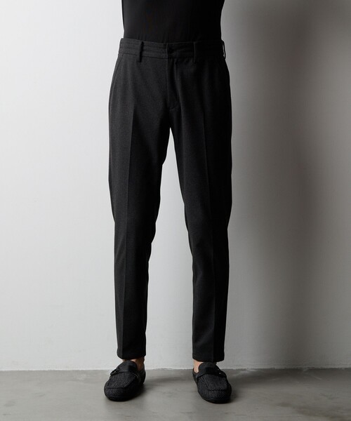 美品 N.HOOLYWOOD イージータックスラックス 38黒 トロピカルウール