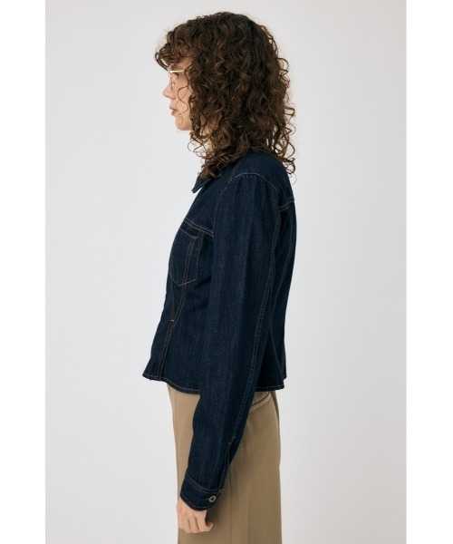 AZUL BY MOUSSY | ギャザーデザインクロップドシアーシャツ