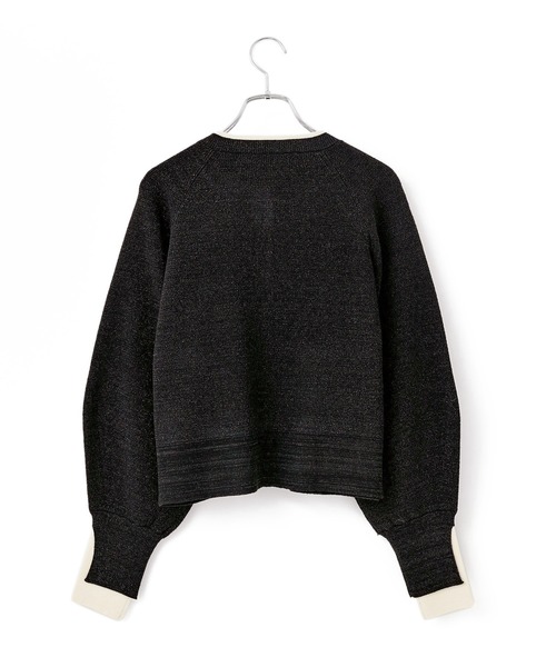 LE CERCLE par rope' カーディガン ラメレイヤードカーディガン