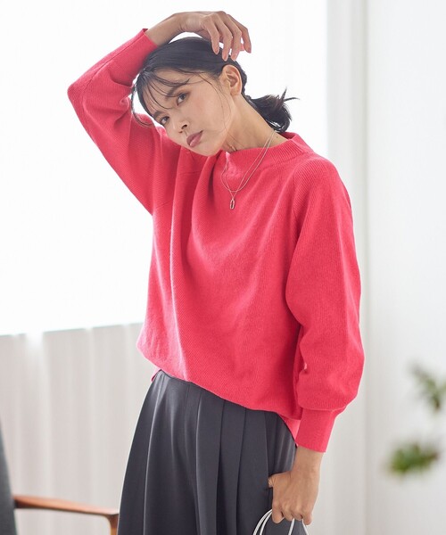 【新品未使用】ANYFAM レディースコー any FAM ニット セーター 「洗濯機可/8色展開」アゼボトルニット