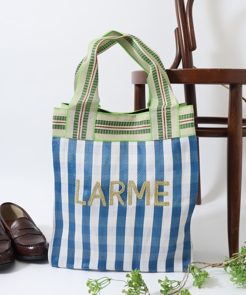 FUNALIVE トートバッグ スクエア刺繍ロゴビニールトート