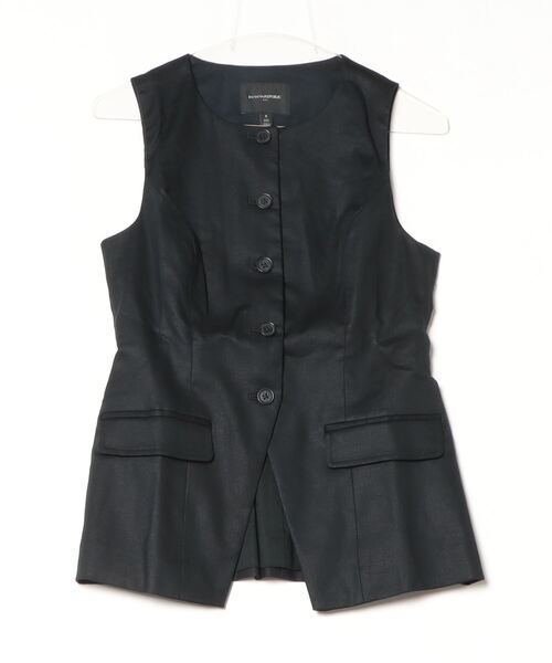 BANANA REPUBLIC ベスト ジレ FACTORY STORE リネンブレンド