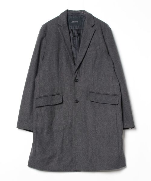 NANO universe（ナノ・ユニバース） チェスターコート L グレー メンズ