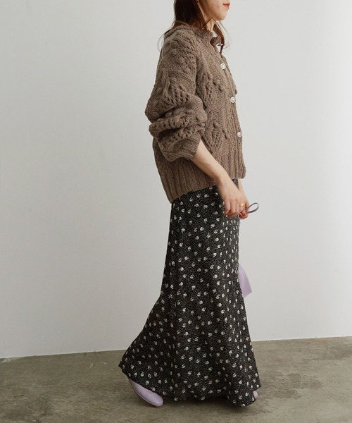 「MADEMOISELLE ROPE'」 ニットカーディガン 38 キナリ レディース_画像6