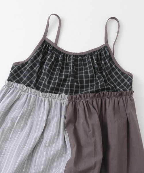 KBF（ケービーエフ） ワンピース パッチワークミニキャミワンピース