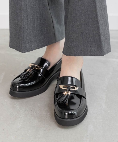【美品】RANDAローファー　黒 RANDA ローファー タッセルローファーシューズ レディース