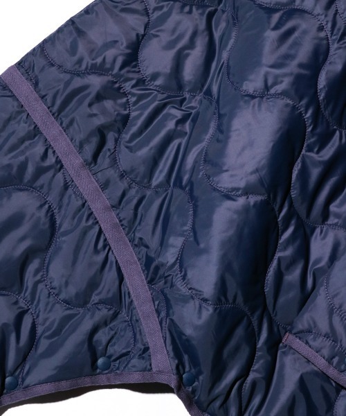 ダウンジャケット ダウン PHINGERIN / フィンガリン PICNIC COAT QUILT ピクニックコート キルティング ポンチョ 2WAYの画像