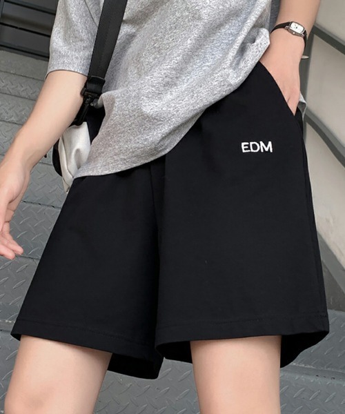 スウェットパンツ ジャージ ワンポイントハーフスウェット夏服イージー