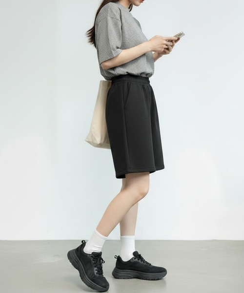 スウェットパンツ ジャージ ワンポイントハーフスウェット夏服イージー