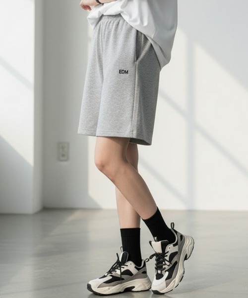 スウェットパンツ ジャージ ワンポイントハーフスウェット夏服イージー