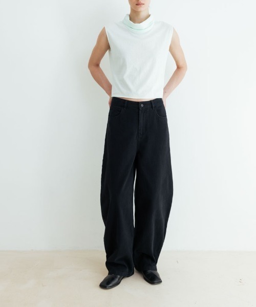 台湾発【STUDIO DOE】ローライズ ウォッシュ加工デニムパンツ 台湾発【STUDIO DOE】ローライズ ウォッシュ加工デニムパンツ