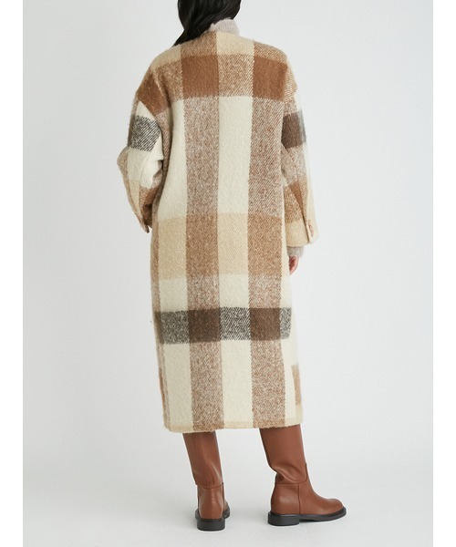 「Mila Owen」 ノーカラーコート 0 ベージュ レディース_画像9