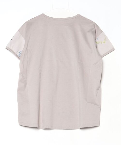 tシャツ BRODIAEA 手書き風プリント半袖Tシャツ 東雲ちりめん