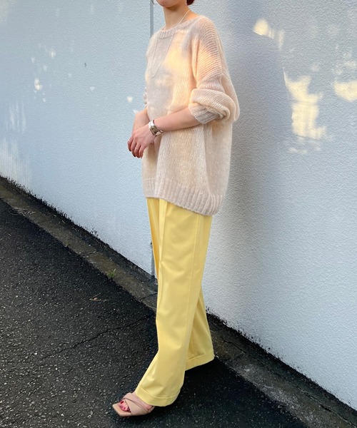 SHENERY 薄いピンク ストレートパンツ si ze38 SHENERY 「SHENERY」 スラックス 38 ピンク レディース