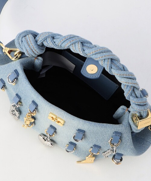 2WAY【GANNI】Bou ブー チャーム デニム ミニ ショルダー バッグ GANNI ショルダーバッグ バッグ GANNI/ガニー Ganni Bou Bag