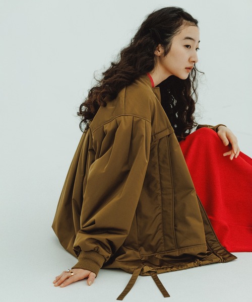 ADAM ET ROPE'（アダムエロペ） ジップアップブルゾン FREE キャメル