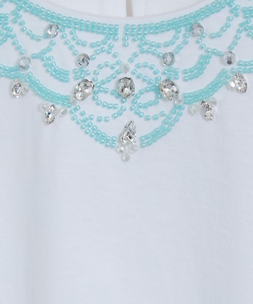 SALON adam et rope'（サロン アダム エ ロペ） tシャツ ビジューエン