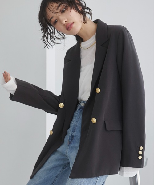 ダークグレー テーラードジャケット