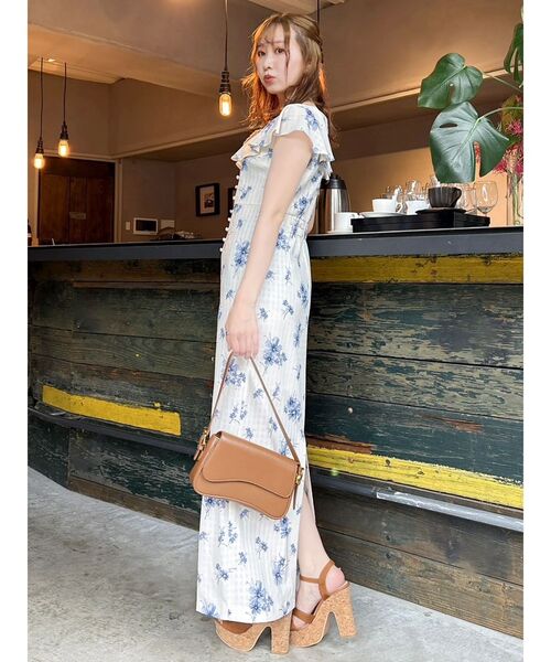 dazzlin（ダズリン） ワンピース 「藤井サチコラボ」デルフィニウム