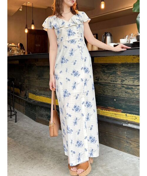 dazzlin（ダズリン） ワンピース 「藤井サチコラボ」デルフィニウム