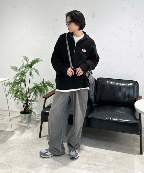 「sedacle」 長袖ニット LARGE グレー メンズ