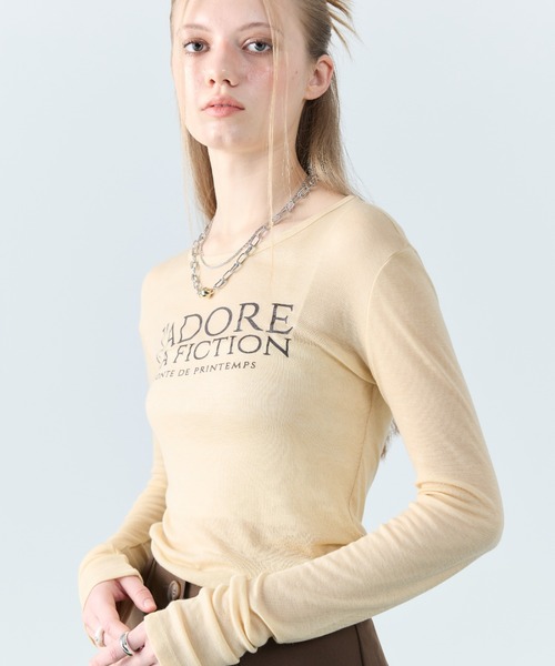 tシャツ L8 JADORE SLIM T-SHIRT レディース