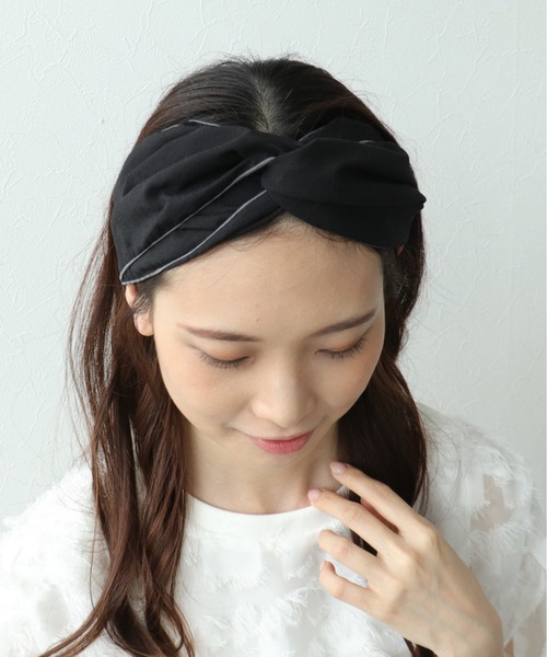 黒ベージュ ヘアバンド 3wayアレンジファーヘアターバン 楽天市場】追跡可能メール便☆【ヘアバンド】メランジェ