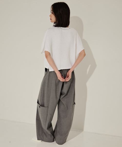 YOHEI OHNO tシャツ 「YOHEI OHNO/ヨウヘイオオノ」Pleats T