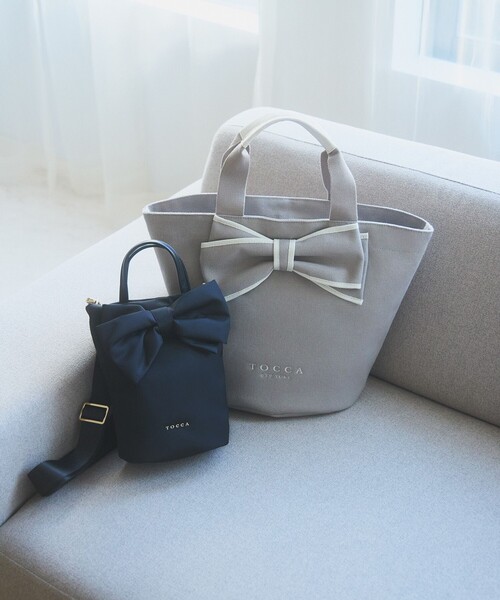 TOCCA(トッカ) トートバッグ RIBBON KNOT CANVASTOTE キャンバス TOCCA(トッカ) トートバッグ RIBBON KNOT CANVASTOTE キャンバス