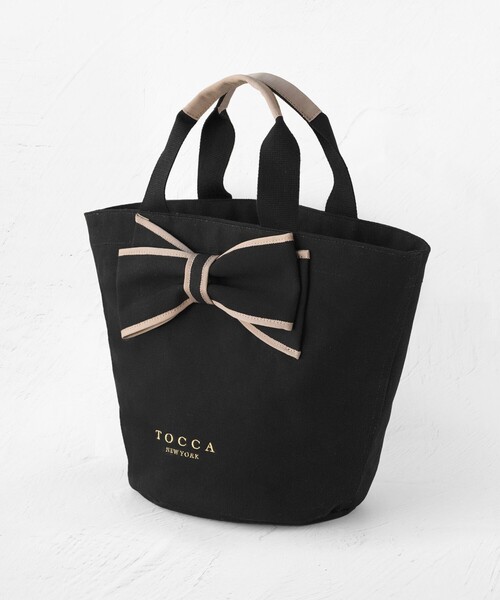 TOCCA トートバッグ RIBBON KNOT CANVASTOTE キャンバストート
