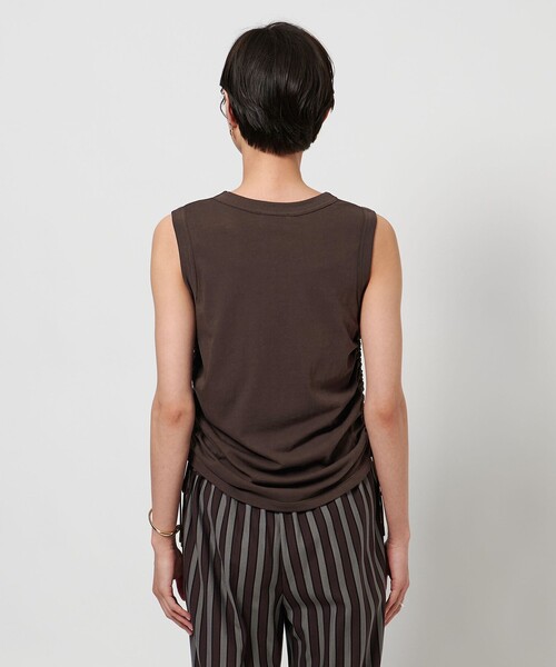 UNITED ARROWS tシャツ サイドシャーリング ノースリーブ