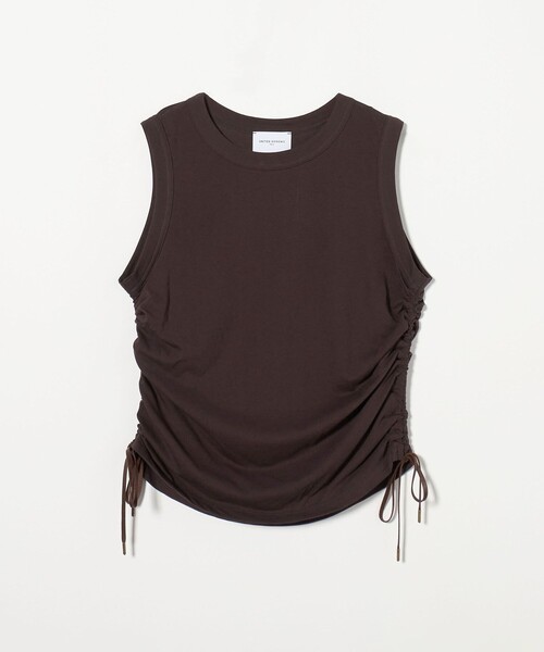 tシャツ サイドシャーリング ノースリーブカットソー レディース UNITED ARROWS tシャツ サイドシャーリング ノースリーブ