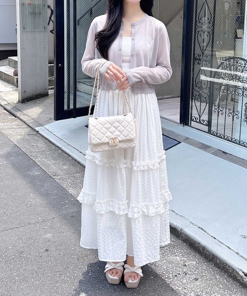 INGNI（イング） カーディガン 「WEB限定」胸ロゴシアーニット