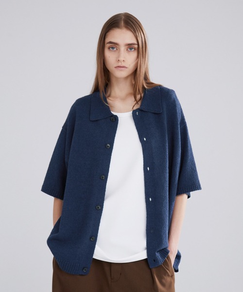 LUENNA シャツ 「LUENNA」Soft Pile Knit Shirt / ソフトパイルニット
