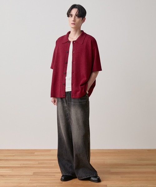 LUENNA シャツ 「LUENNA」Soft Pile Knit Shirt / ソフトパイルニット 