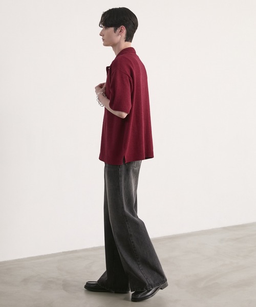 LUENNA シャツ 「LUENNA」Soft Pile Knit Shirt / ソフトパイルニット 