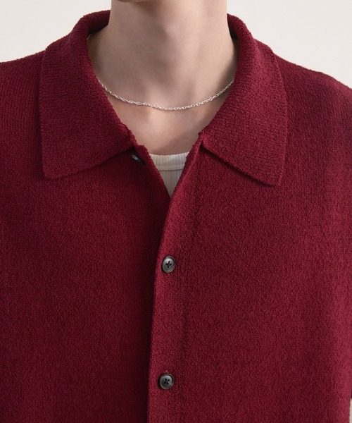 LUENNA シャツ 「LUENNA」Soft Pile Knit Shirt / ソフトパイルニット 