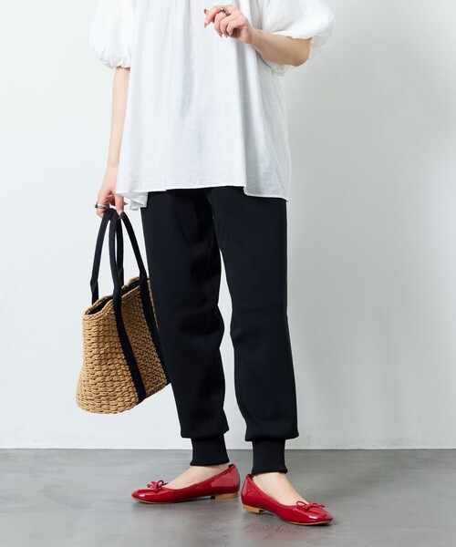 「FREAK'S STORE」 イージーパンツ MEDIUM ブラック レディース_画像3