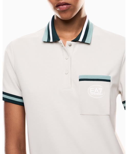 ポロシャツ ポロ 「エンポリオ アルマーニ EA7」Golf Pro Vネックポロシャツ VENTUS7テクニカルファブリック レディース EA7 ポロシャツ ポロ 「エンポリオ アルマーニ EA7」Golf Pro
