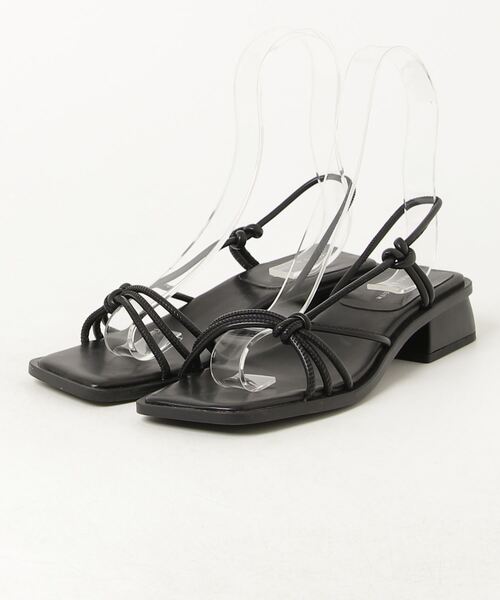 CHARLES & KEITH ブラック ウェッジサンダル 38 CHARLES ＆ KEITH 「charles&keith」 ヒールサンダル 38