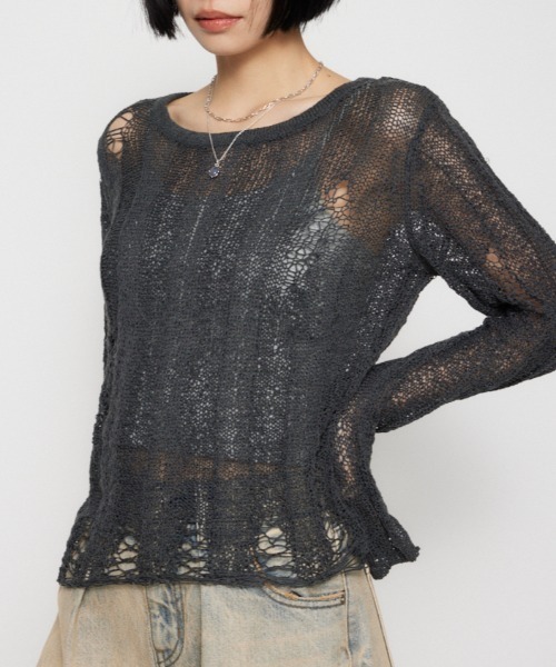 ニット/セーター LONG SLIT CABLE KNITE TOP Buy Reiss Chocolate Brown Greenford Half-Zip Cable-Knit Jumper