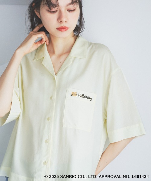 ブラウス シャツ 半袖 「ROPE' PICNIC×ハローキティ コラボ」日焼け