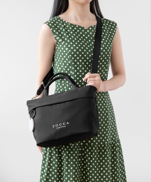 Tocca トッカ 2way トートバック TOCCA 「TOCCA」 2WAYバッグ F ブラック レディース : ZOZOTOWN